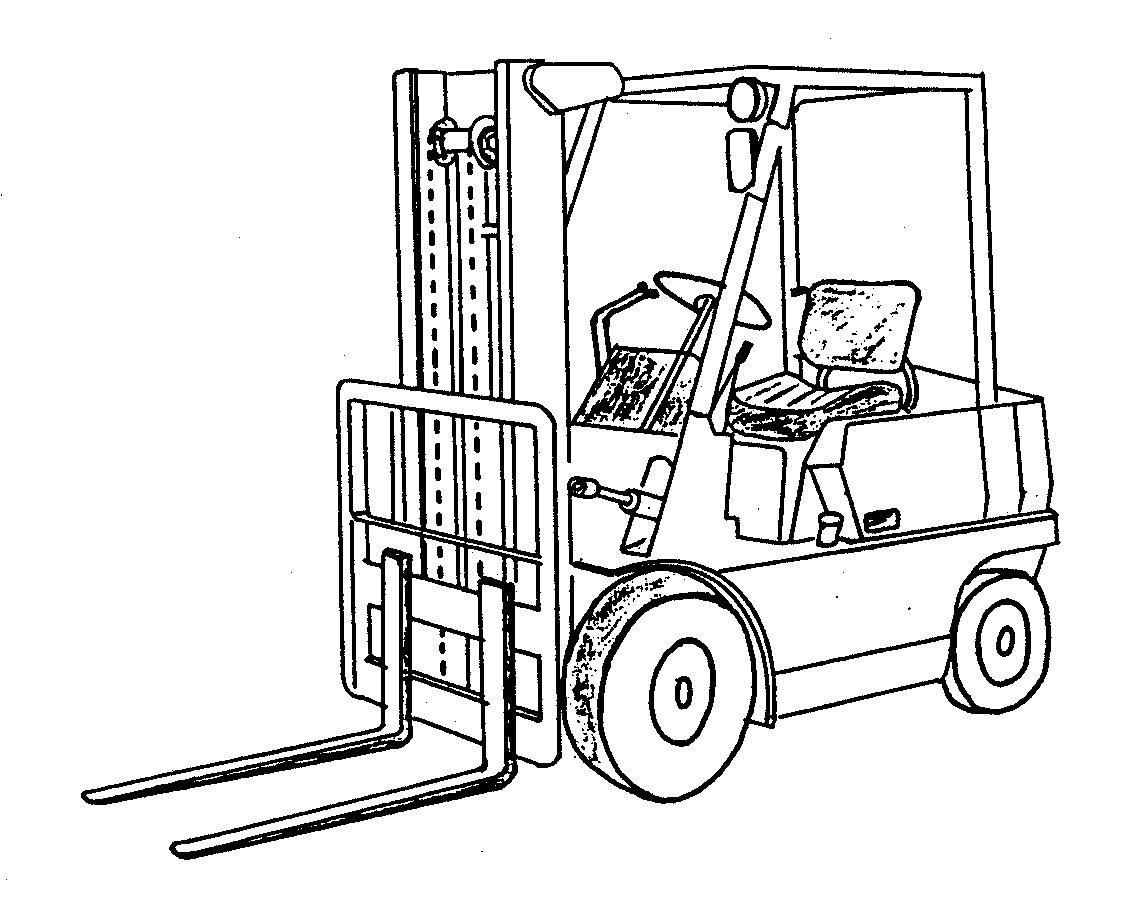 fork lift truck - Clip Art Library