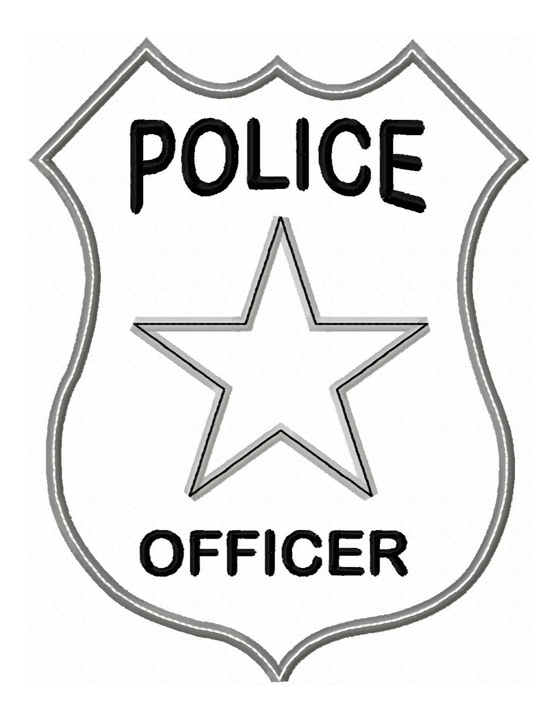 Policeman Hat Coloring Page - Coloring Pages for Kids and for Adults