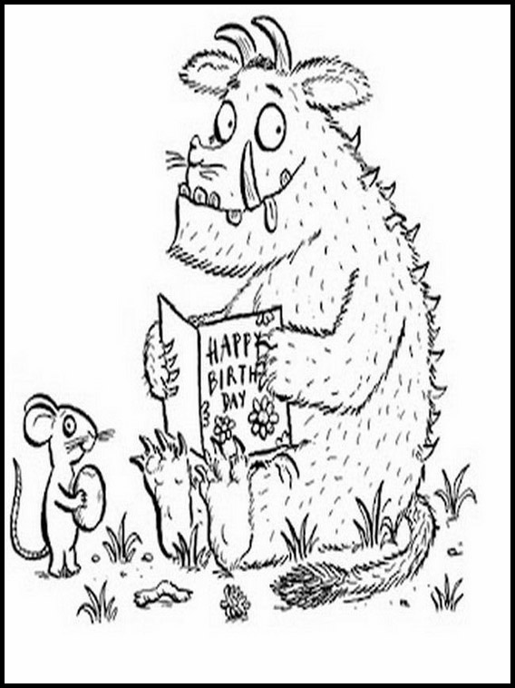 gruffalo coloring pages  coloring home