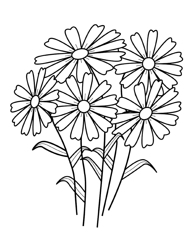 Free Printable Flower Coloring Pages For Kids Best Coloring