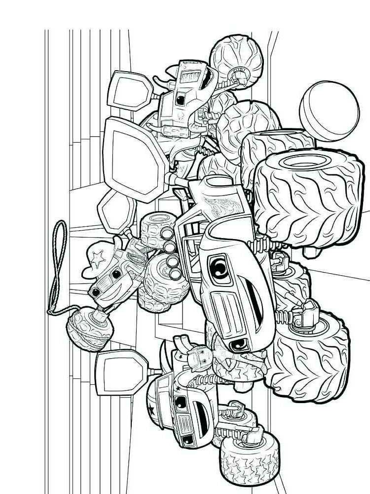 Blaze And The Monster Machine Coloring Pages - Coloring Home