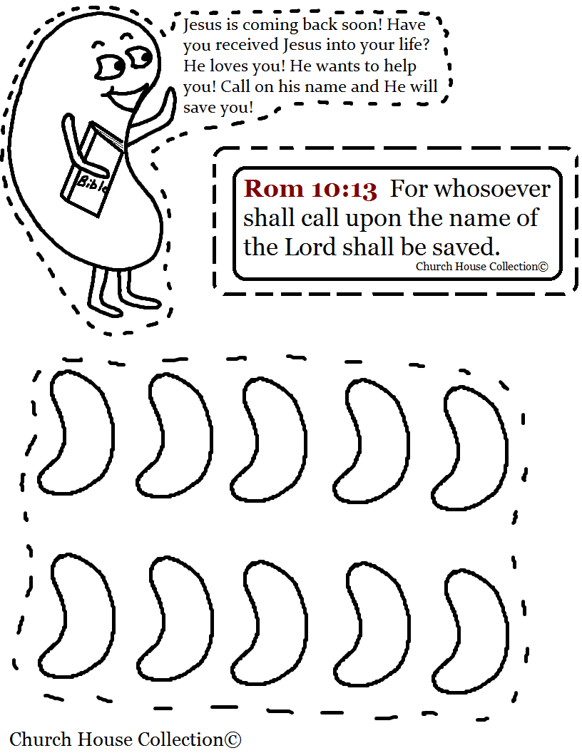 Printable Jelly Bean Prayer Coloring Page - Google Twit