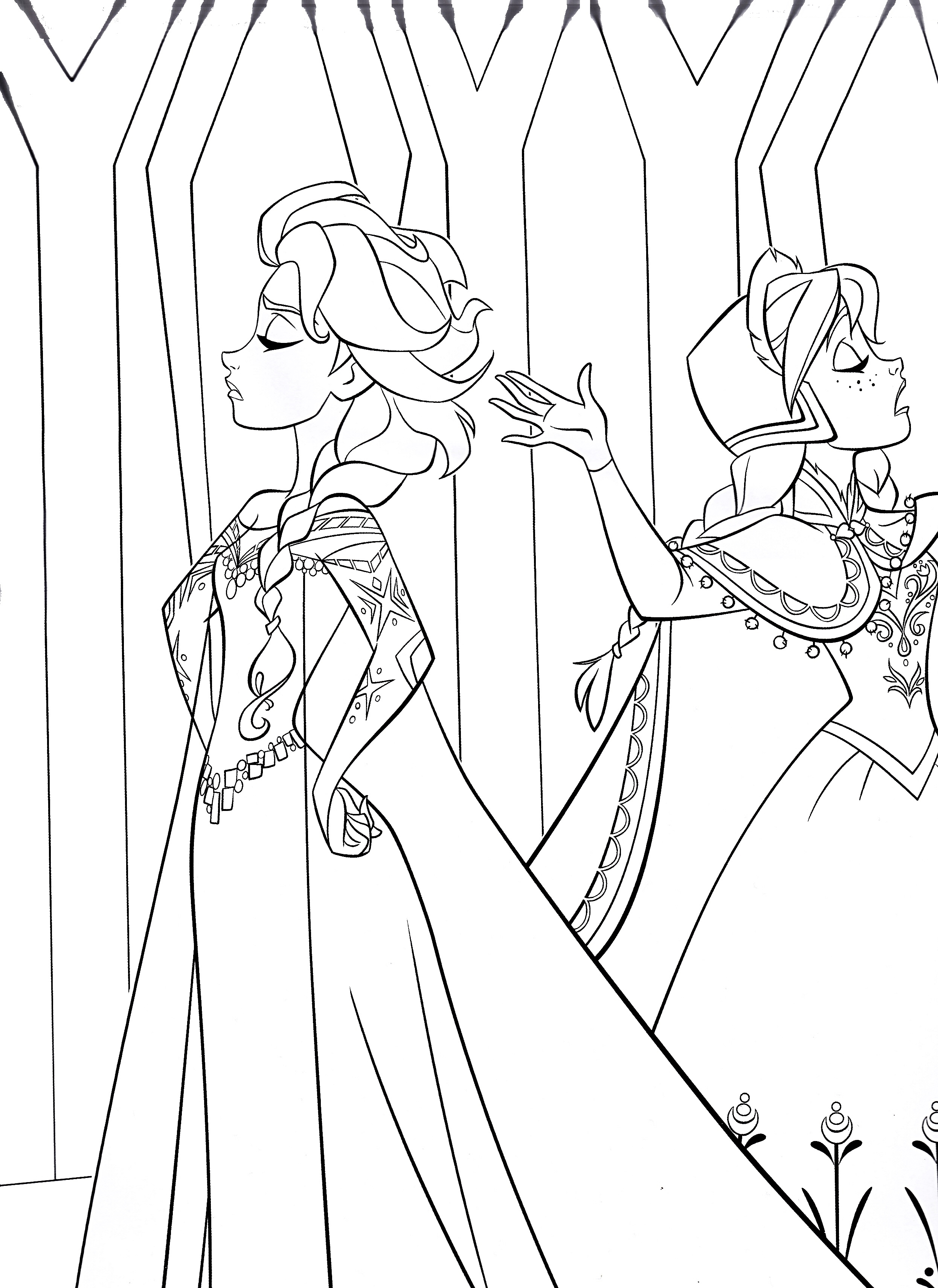 Anna Frozen Coloring Pages   Coloring Home