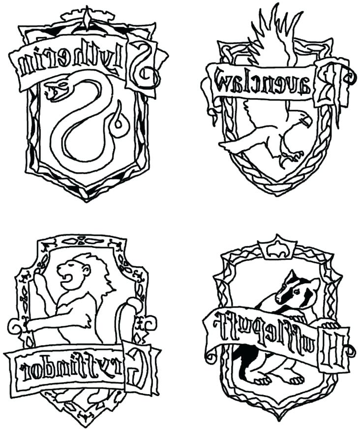 Free Printable Harry Potter Hufflepuff Coloring Page