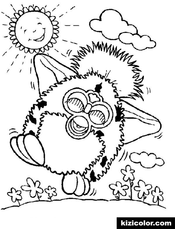 Furby Walking On Sunny Day Pages - Kizi Free Coloring Pages ...
