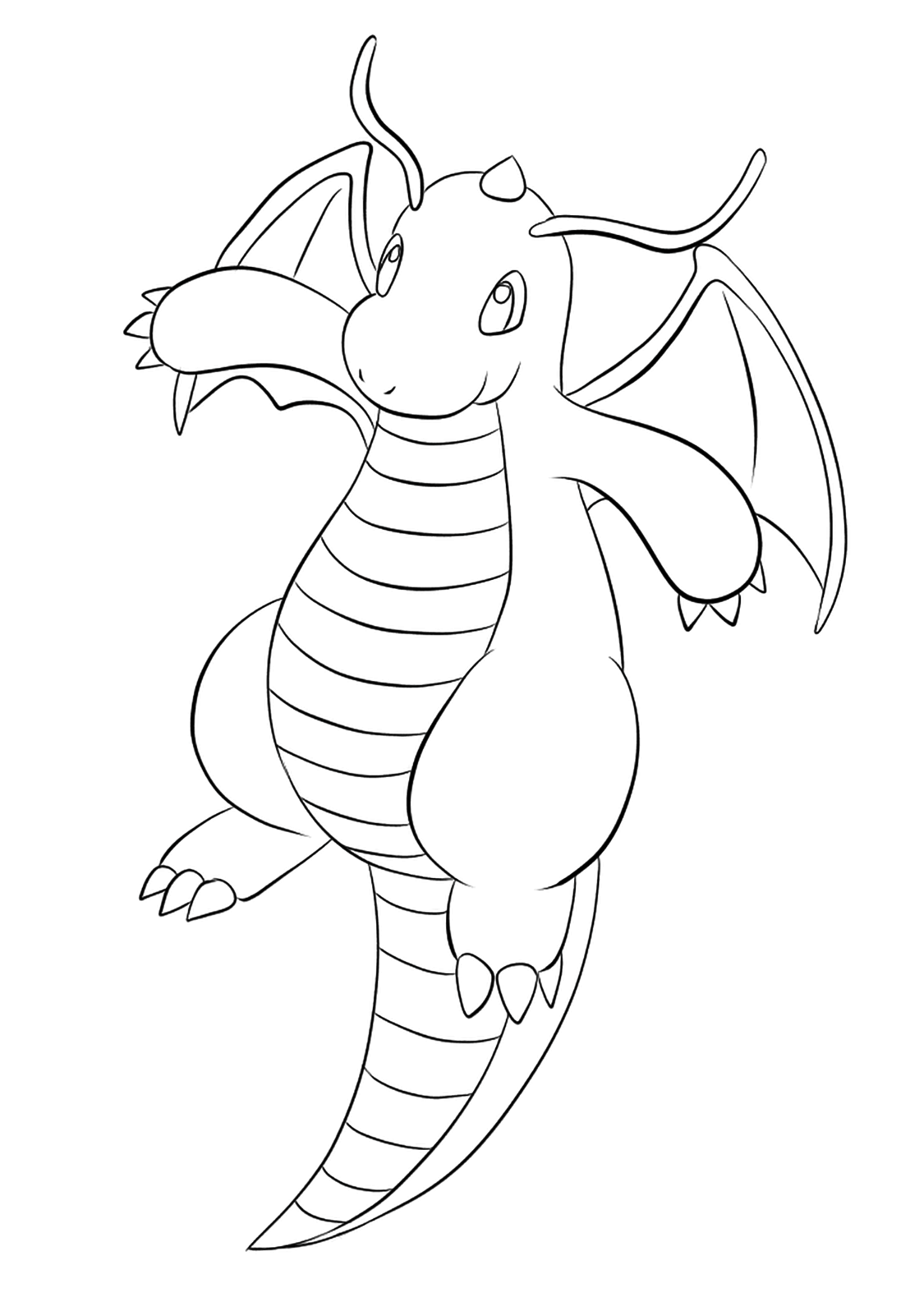 Download Dragonite Coloring Pages - Coloring Home