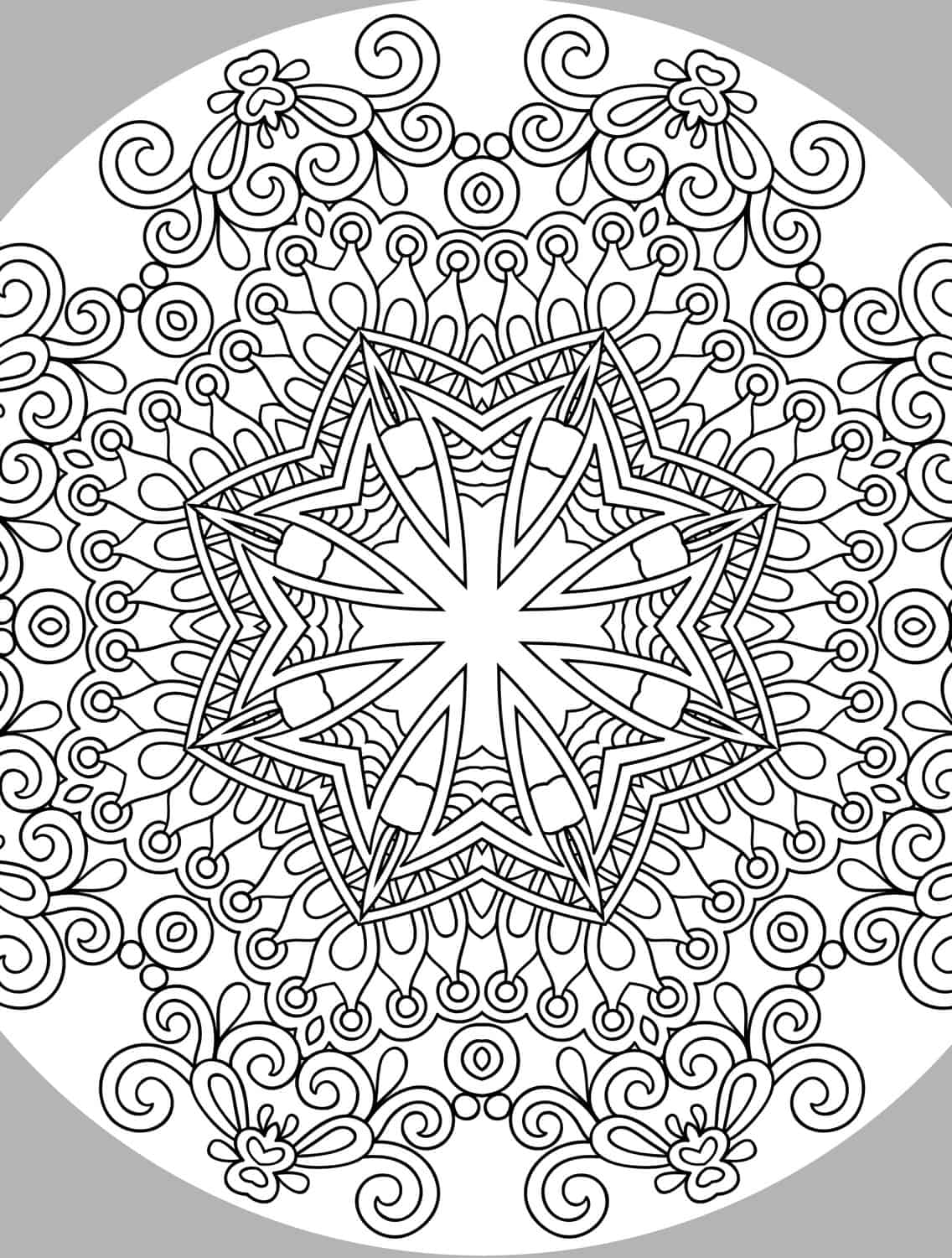 10 Free Printable Holiday Adult Coloring Pages