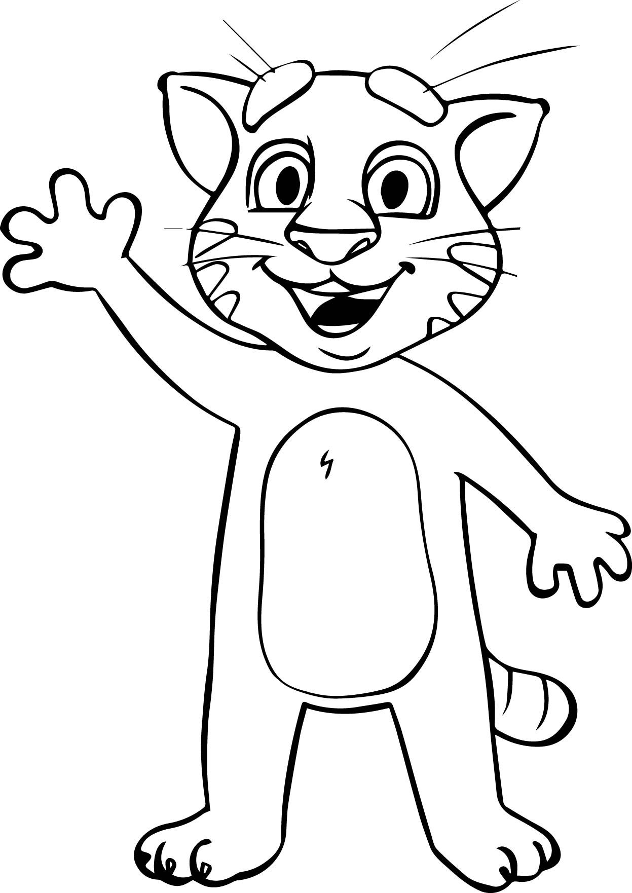 Talking Tom And Friends Coloring Pages.