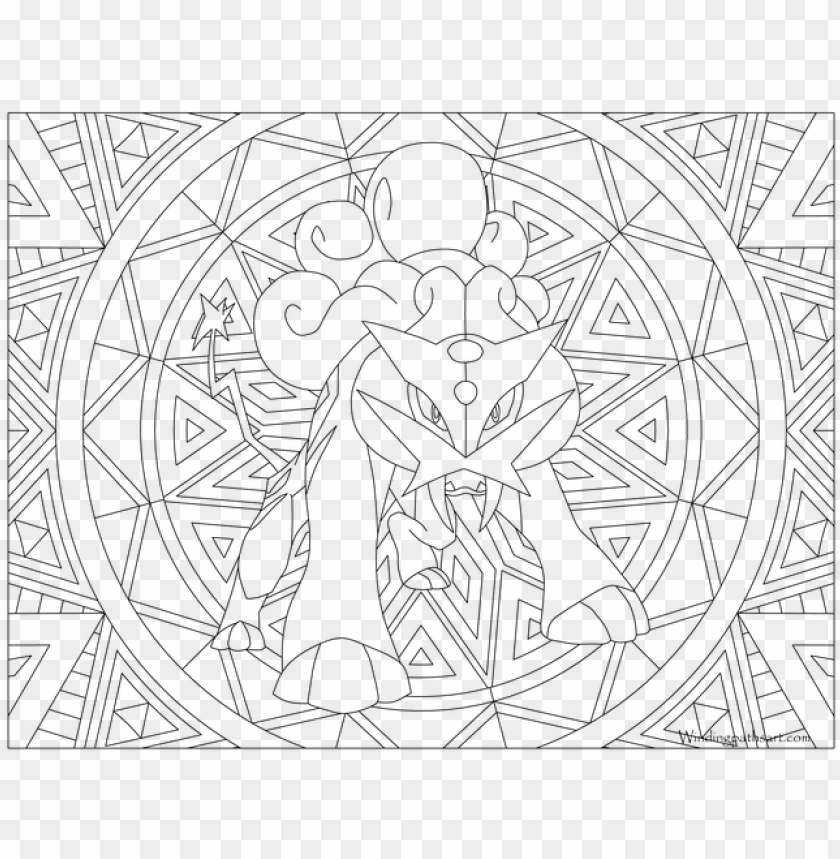 adult pokemon coloring page raikou - printable pokemon colouring pages PNG  image with transparent background | TOPpng