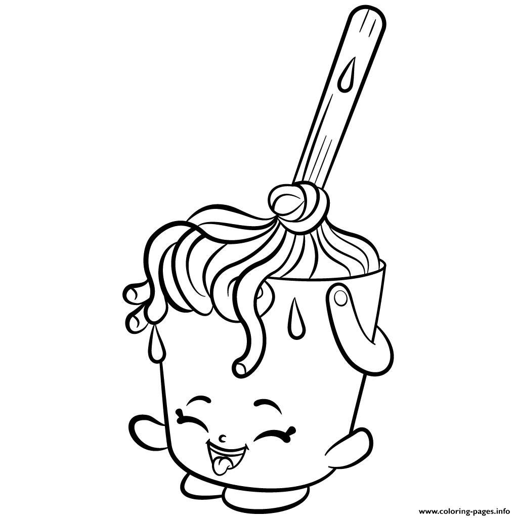 Cleaning Molly Mops Shopkins Season 2 Coloring Pages Printable