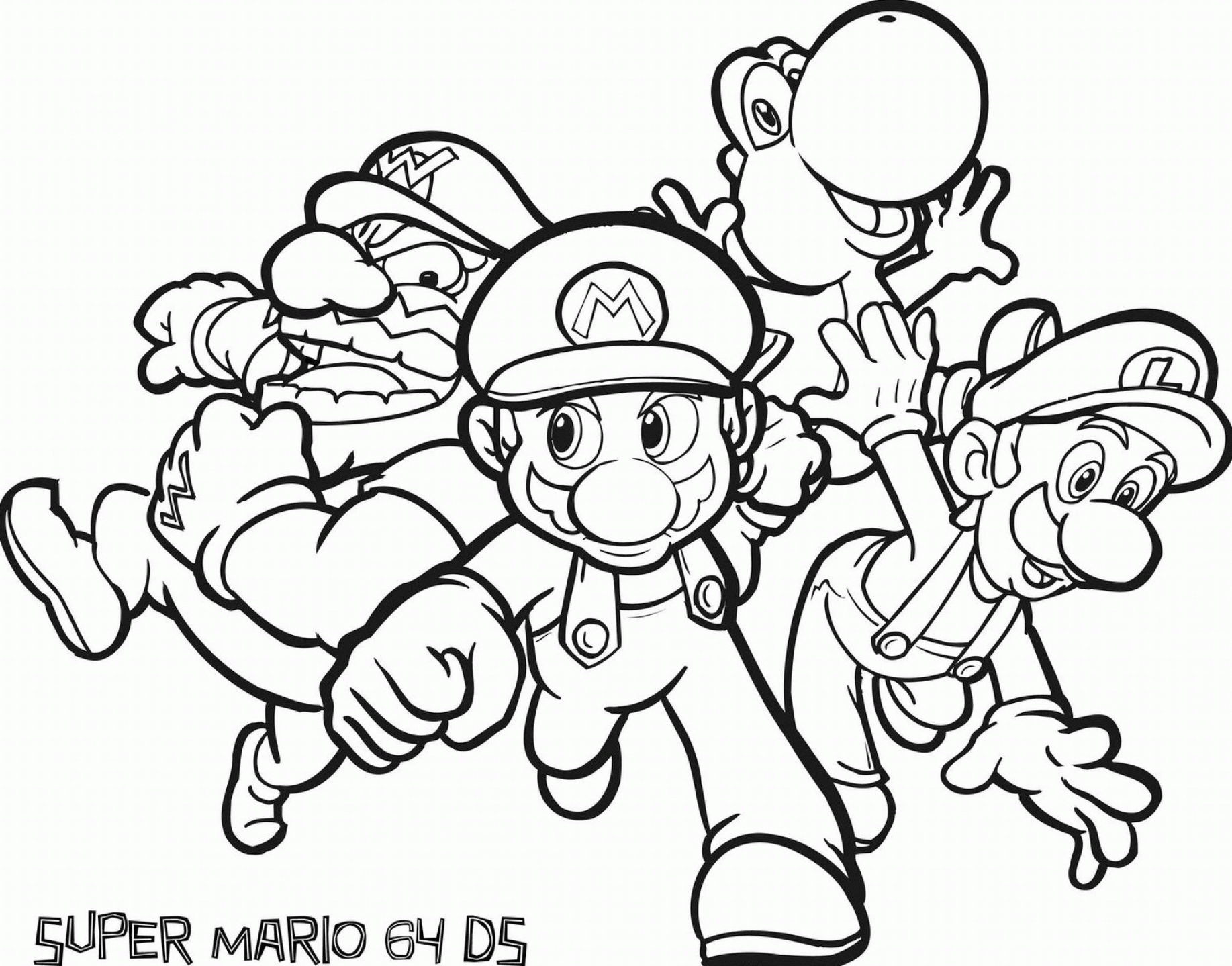 Languages Free Printable Mario Coloring Pages For Kids - Widetheme