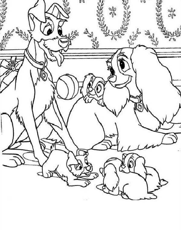  Lady  And The Tramp  Coloring  Page  Coloring  Home