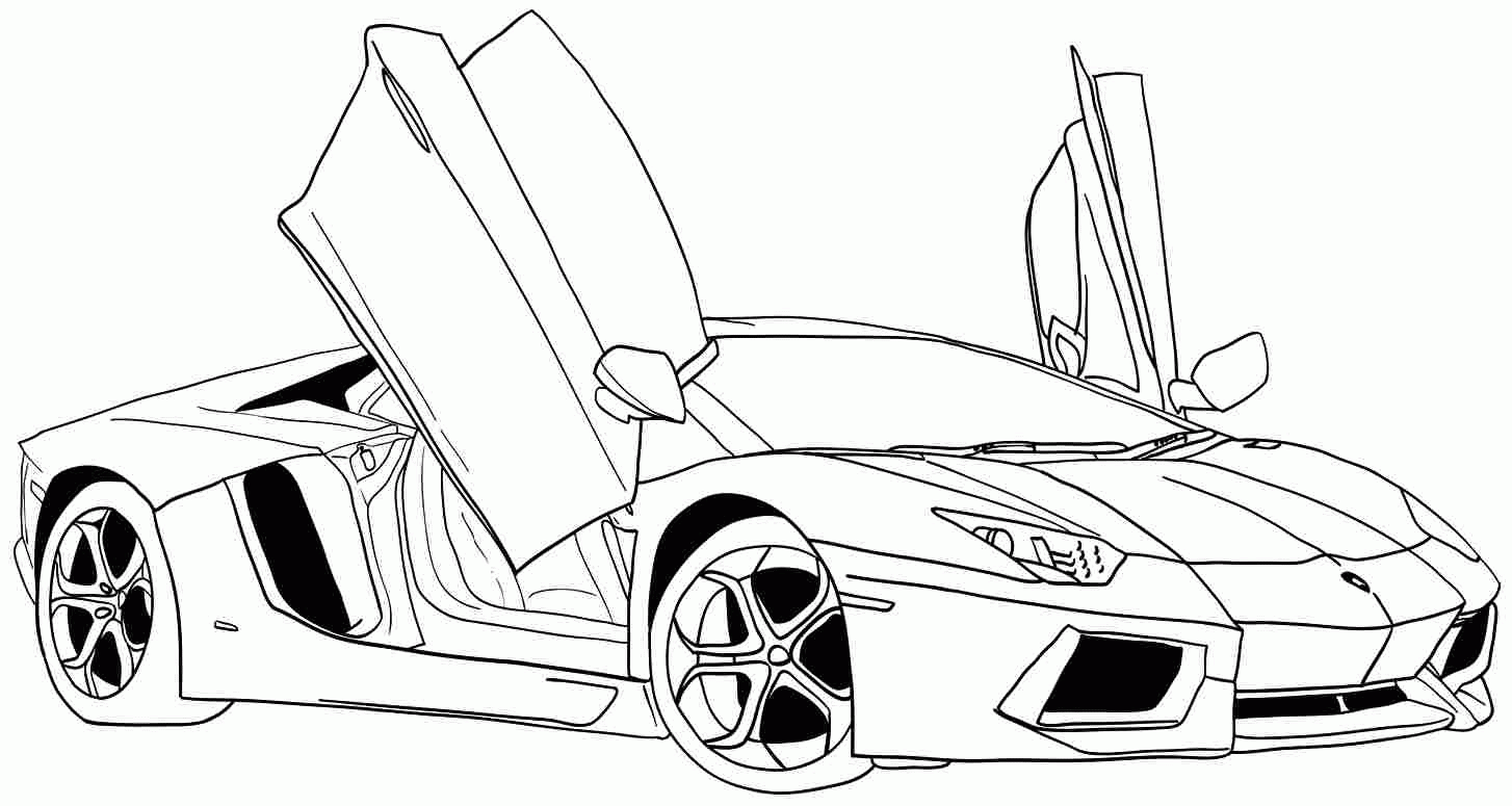 Printable Coloring Pages Of Sports Cars   Coloring Home