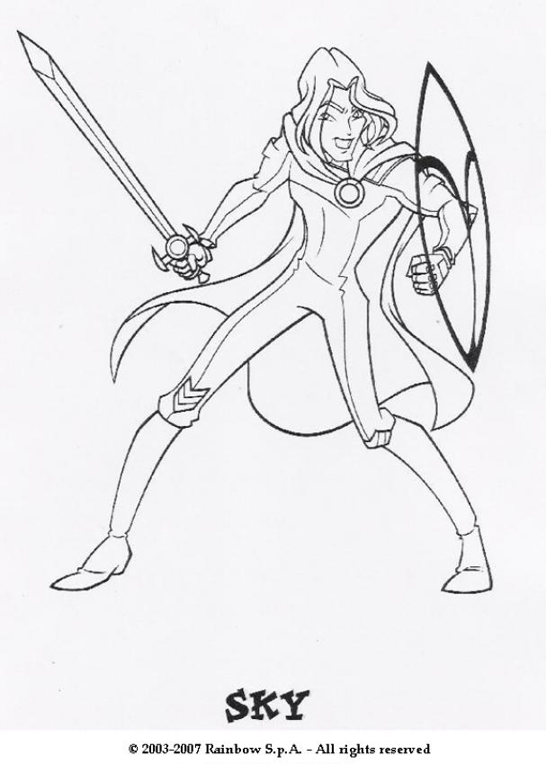WINX CLUB coloring pages - The Winx Club girls