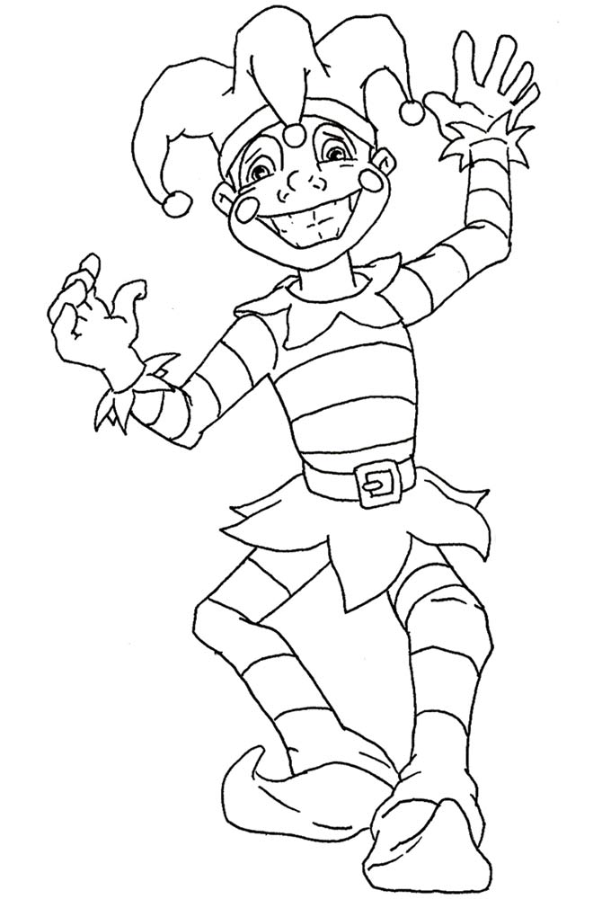 Drawing Jester #148641 (Characters) – Printable coloring pages