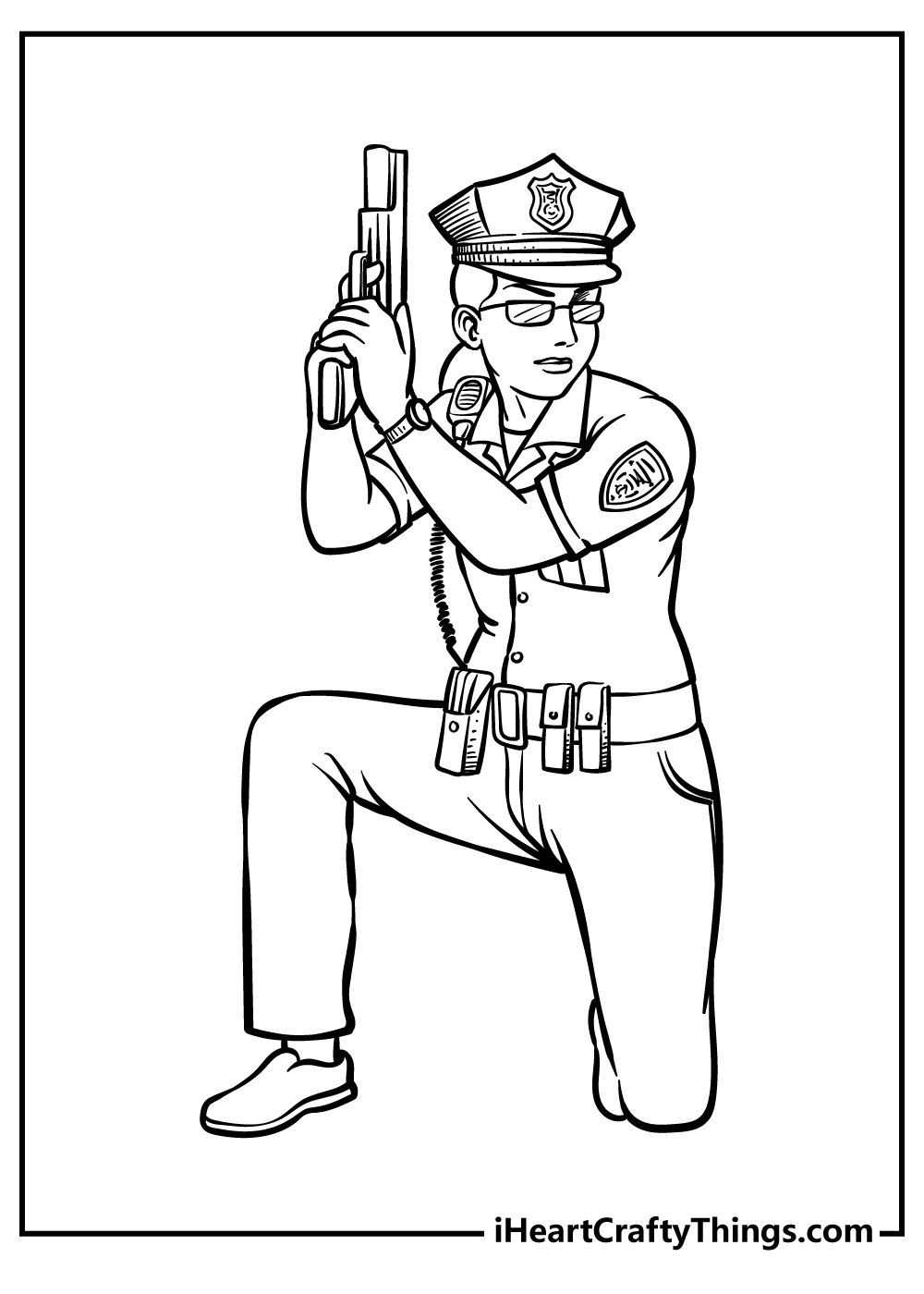 Printable Police Coloring Page Updated 2022 Coloring Home