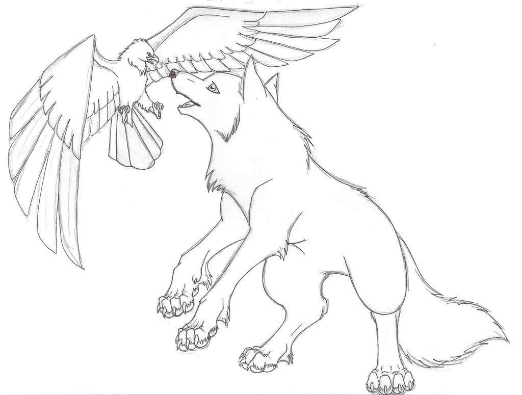 Anime Wolf Coloring Pages For Teenagers   Coloring Pages For All ...