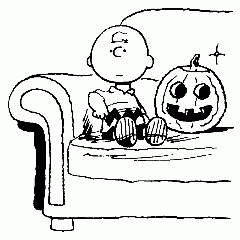 And The Great Pumpkin Charlie Brown Coloring Pages To Print ...