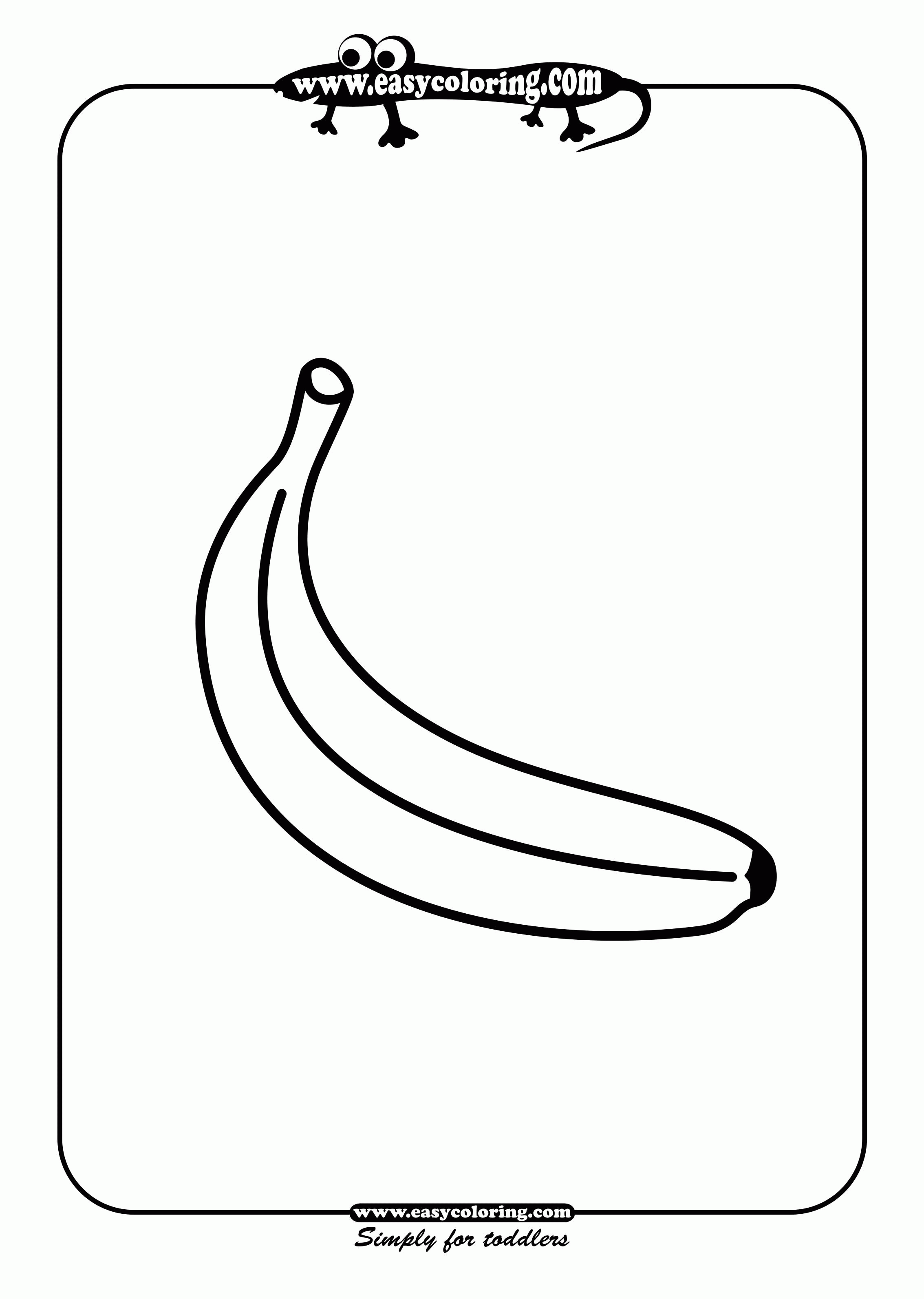 Banana Color Page Banana Color Page Banana Coloring Pages Print ...