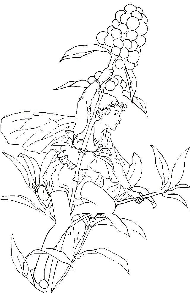 elfjes | Fairy coloring pages ...