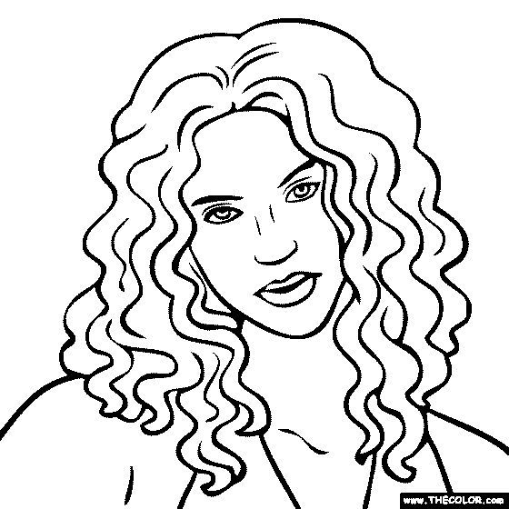 Shakira Coloring Pages - Coloring Home