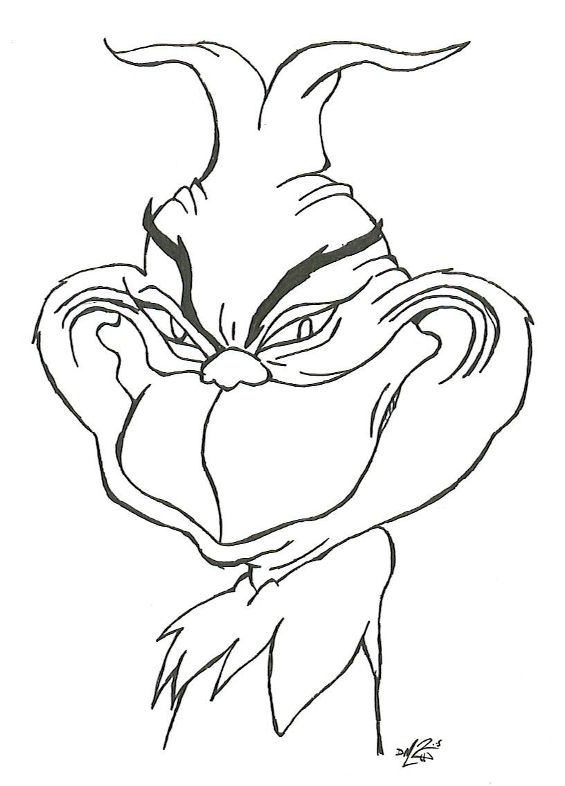 Mr Grinch Coloring Sheets Grinch Face Coloring Pages. Kids ...