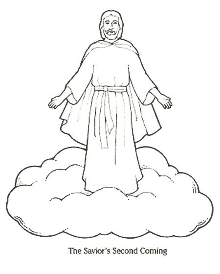 Jesus Second Coming Coloring Page & Coloring Book
