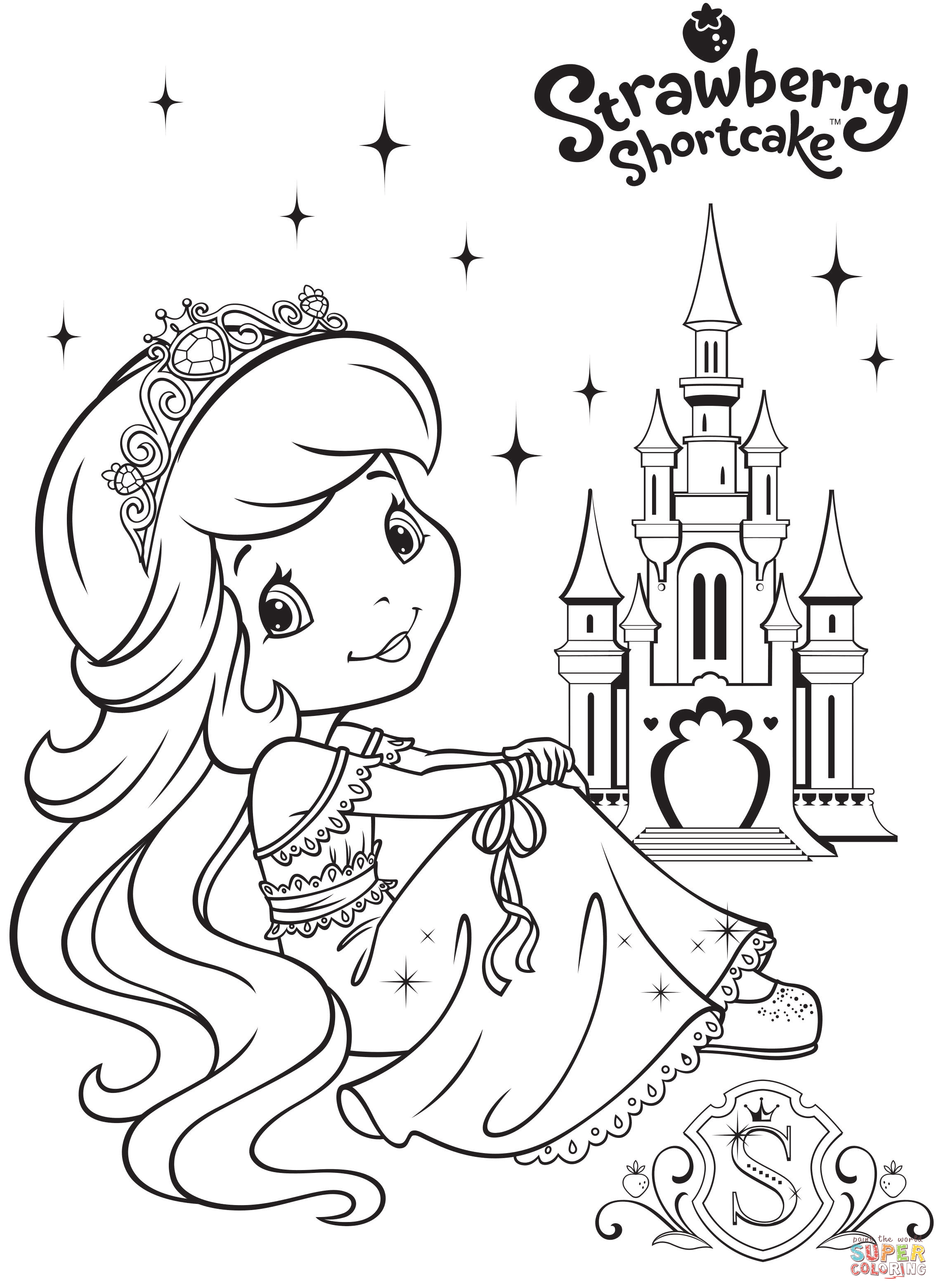 Strawberry Shortcake and Friends coloring page | Free Printable ...