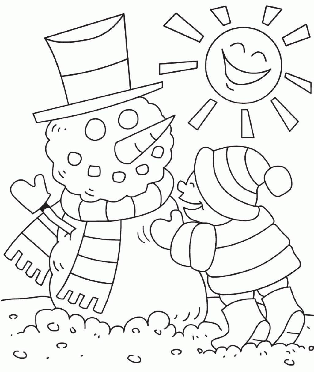 Winter Holiday Printable Coloring Pages - High Quality Coloring Pages