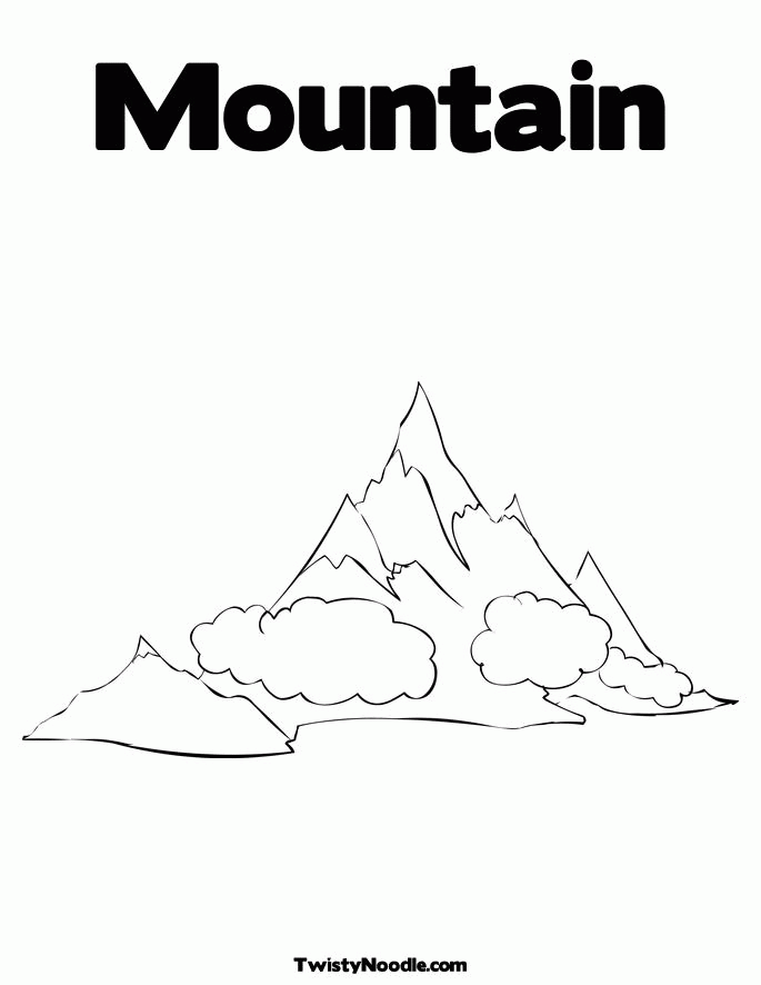 Coloring Pages Mountain - Coloring Home