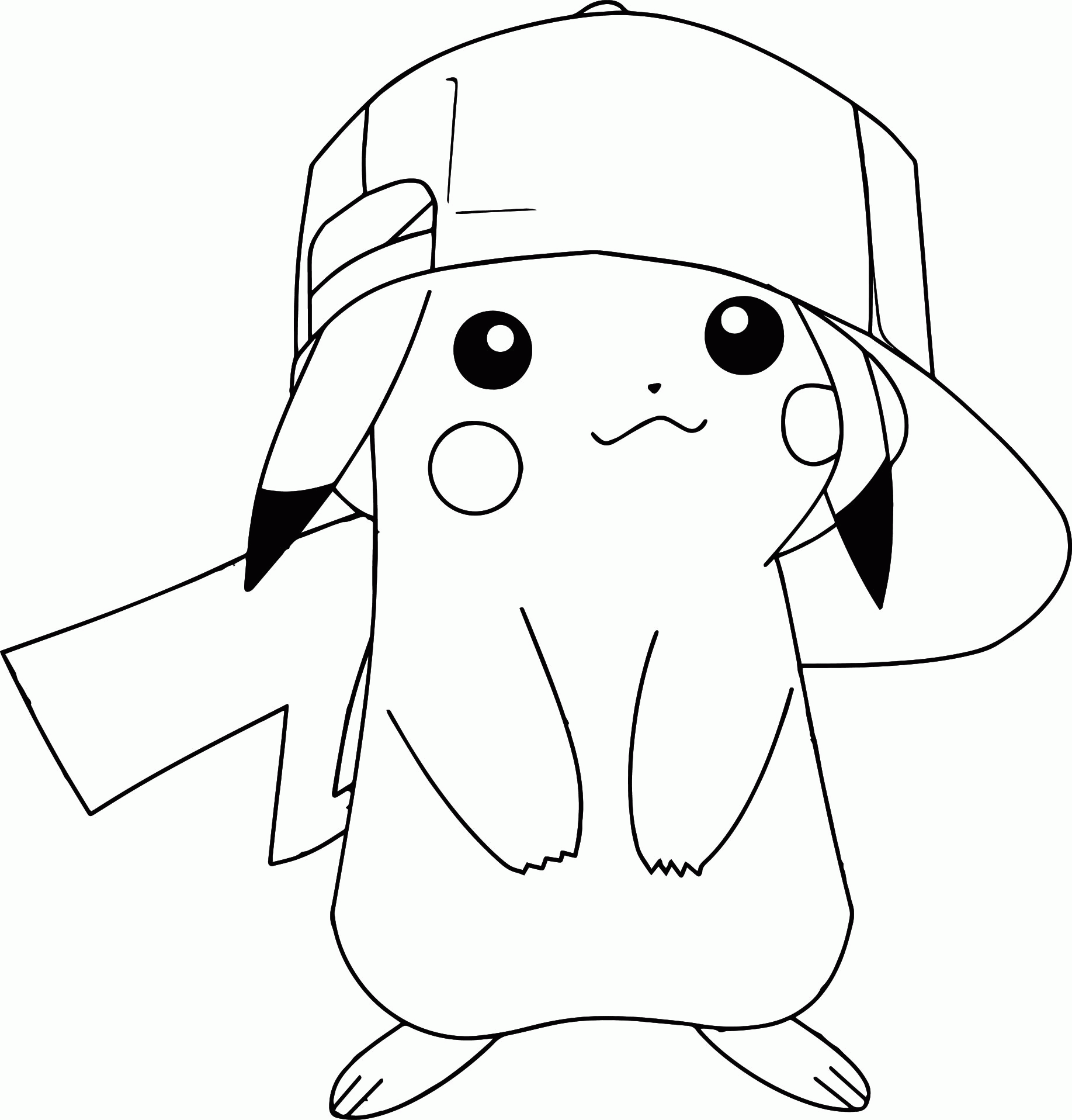 Pokemon Pikachu Coloring Sheets - High Quality Coloring Pages