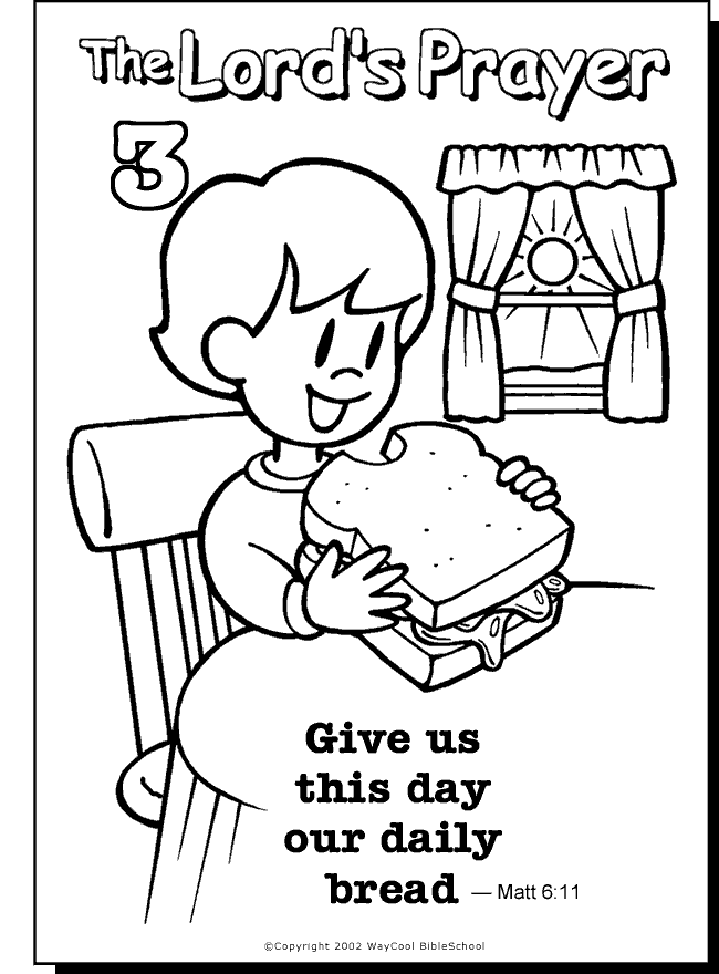 Catholic Lord S Prayer Coloring Page - Coloring Pages For All Ages