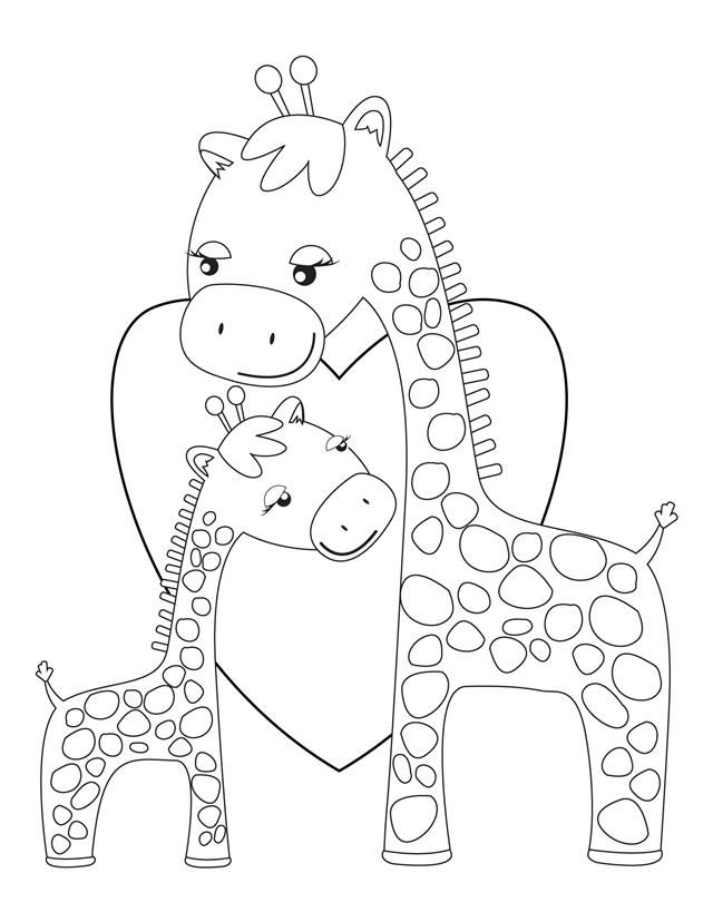 Free Printable Giraffe Coloring Pages - Toyolaenergy.com