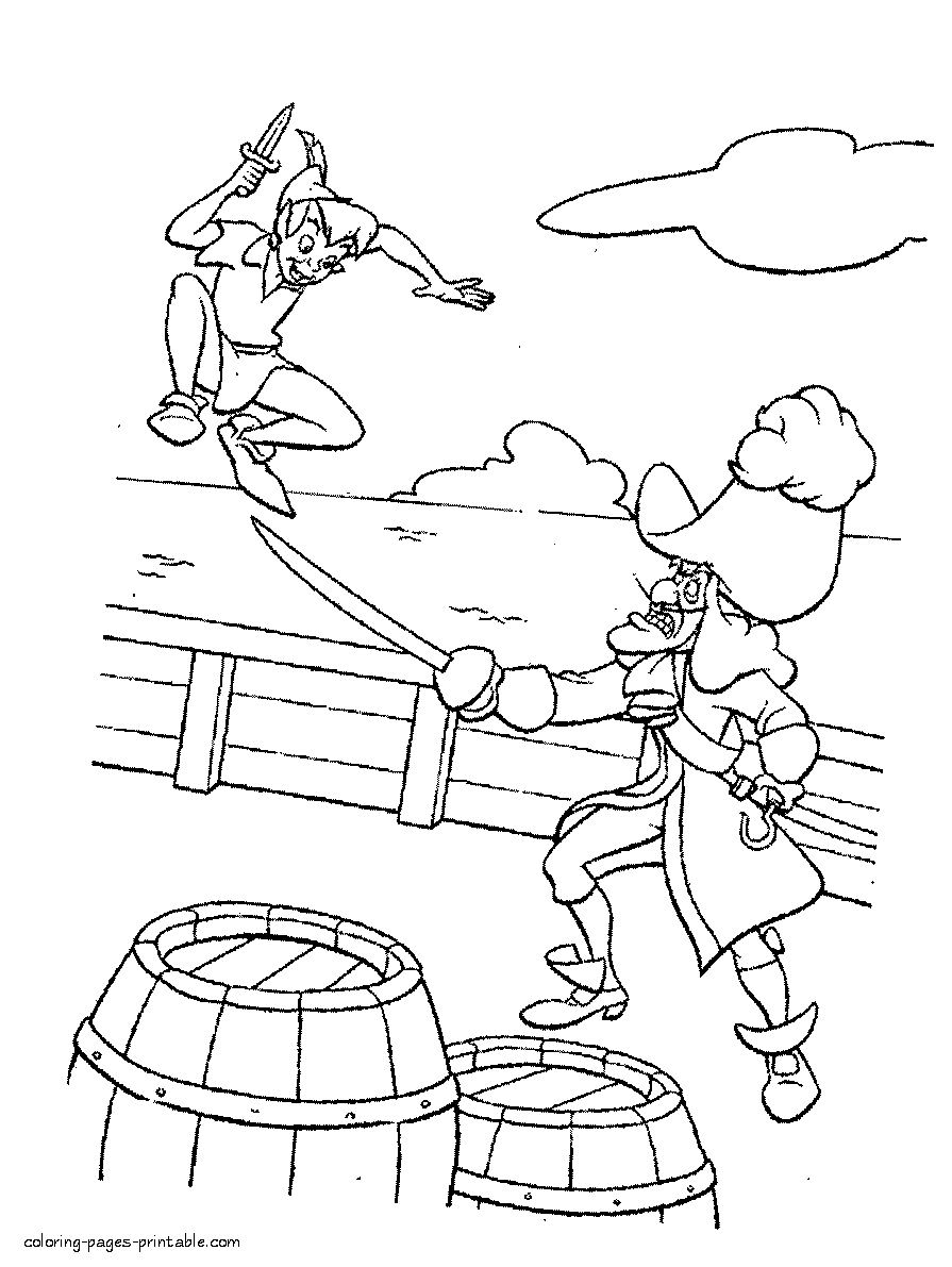 Download Captain Hook Coloring Page - Coloring Home
