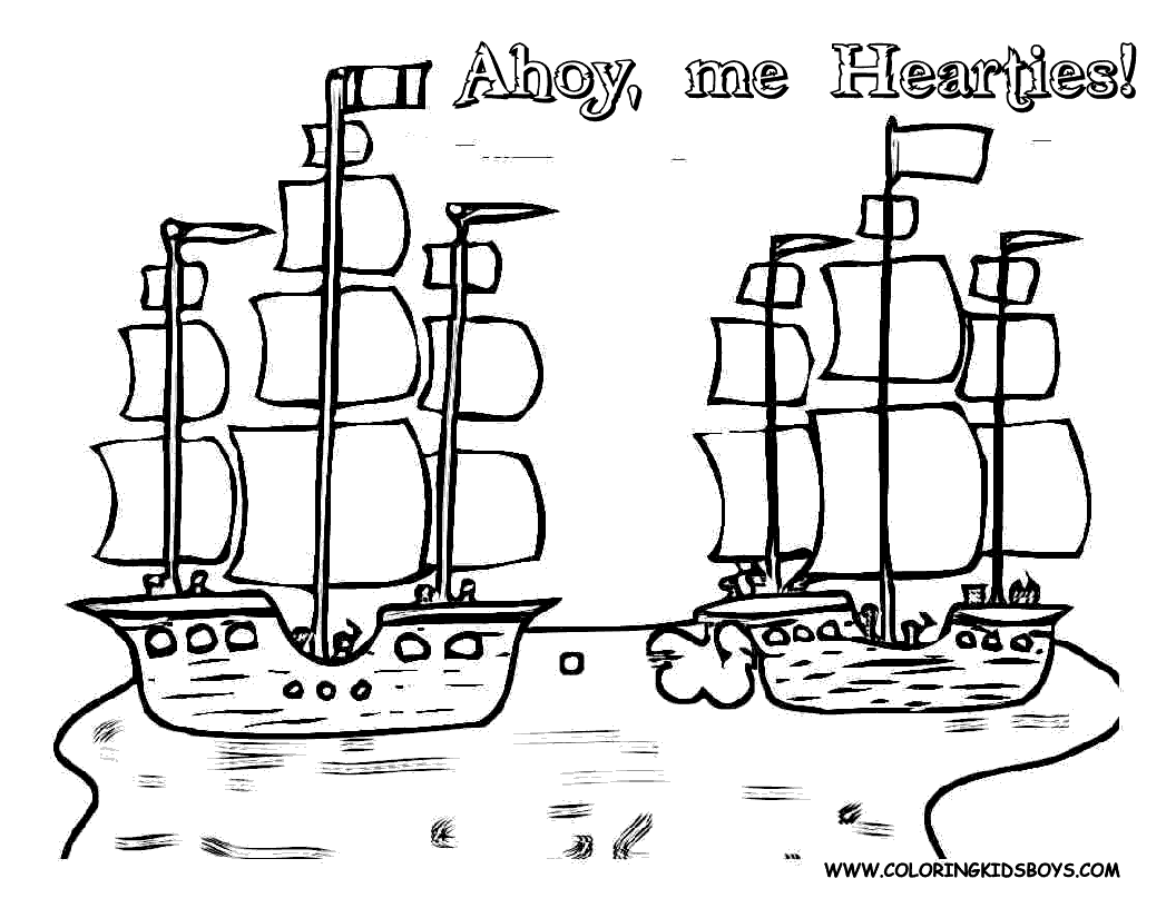 Pirate Ship Coloring Pages (18 Pictures) - Colorine.net | 12904