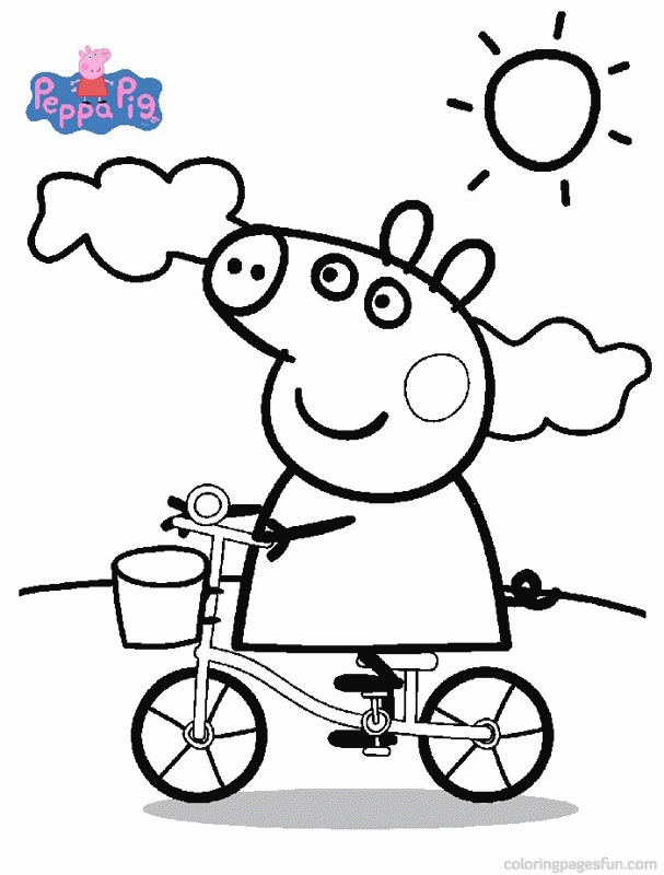 Manual Free Peppa Pig Christmas Tree Coloring Pages - Artscolors