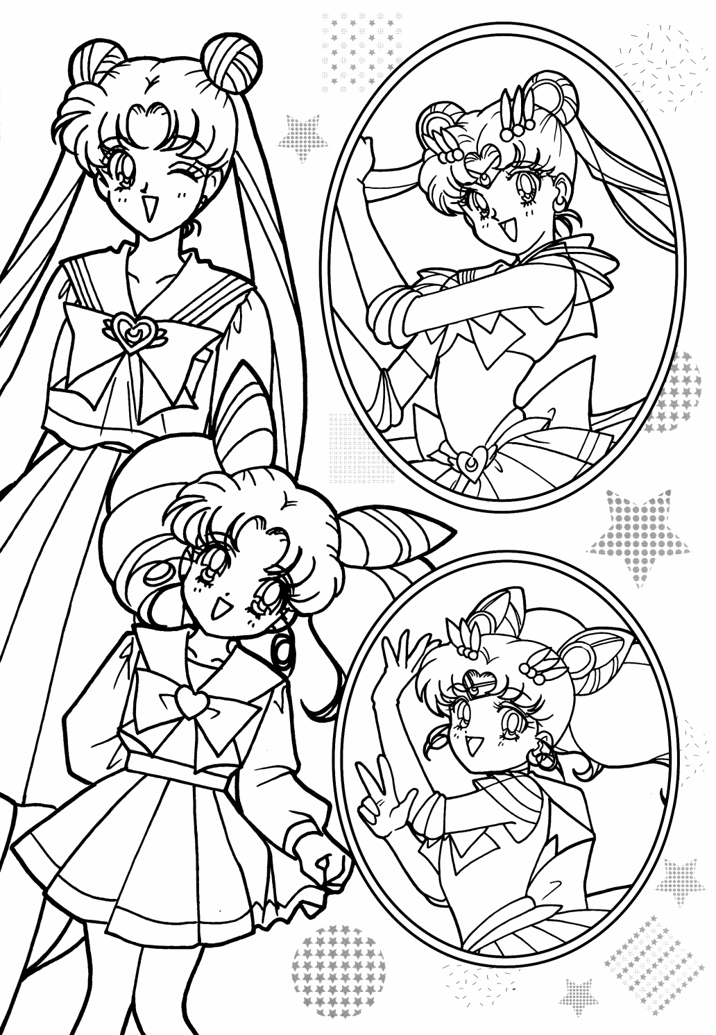 Sailor Moon Coloring Book   Coloring Pages For Kids And For Adults ...