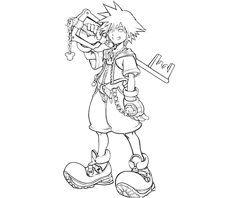 Kingdom hearts coloring pages to download and print for free