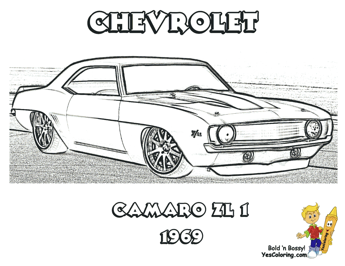 Intellect Macho Muscle Car Printables Free Muscle Car Coloring Hot ...