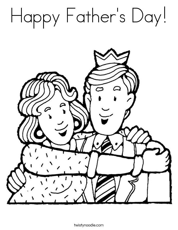 Father's Day Coloring Pages - Twisty Noodle