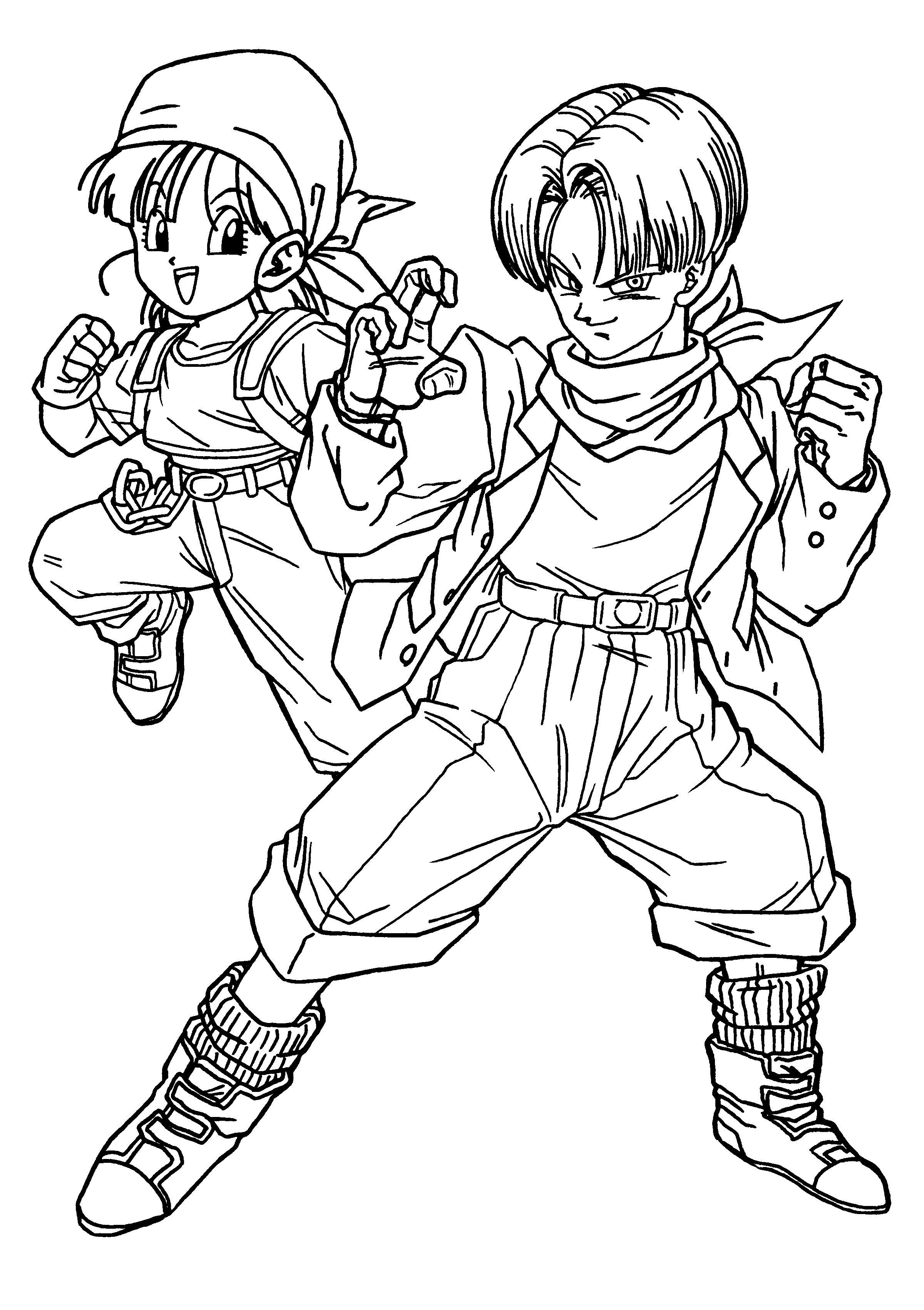 dbz pan coloring pages