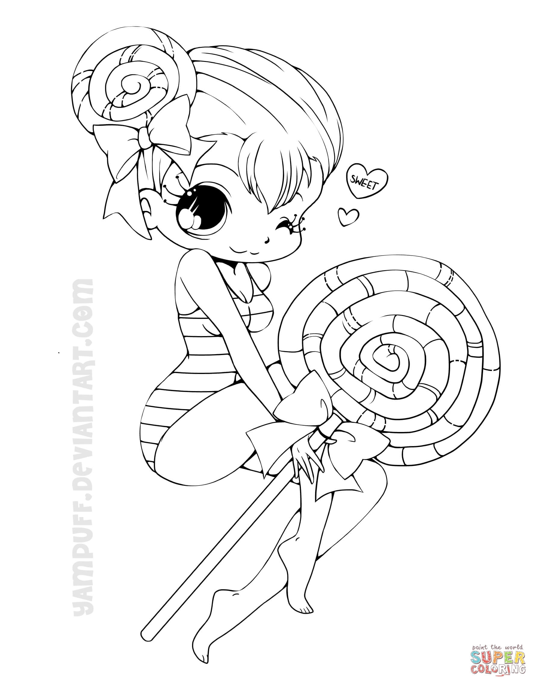 Chibi Coloring Pages  100 Pictures Free Printable