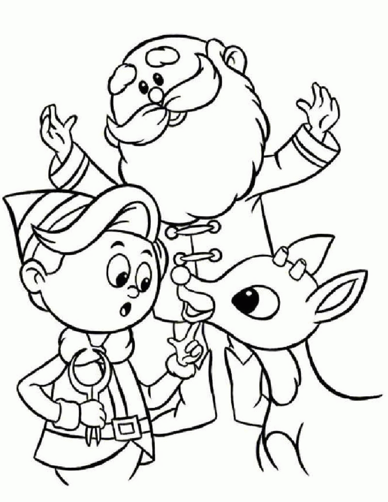Coloring Pages Of Rudolph - Coloring Page Photos