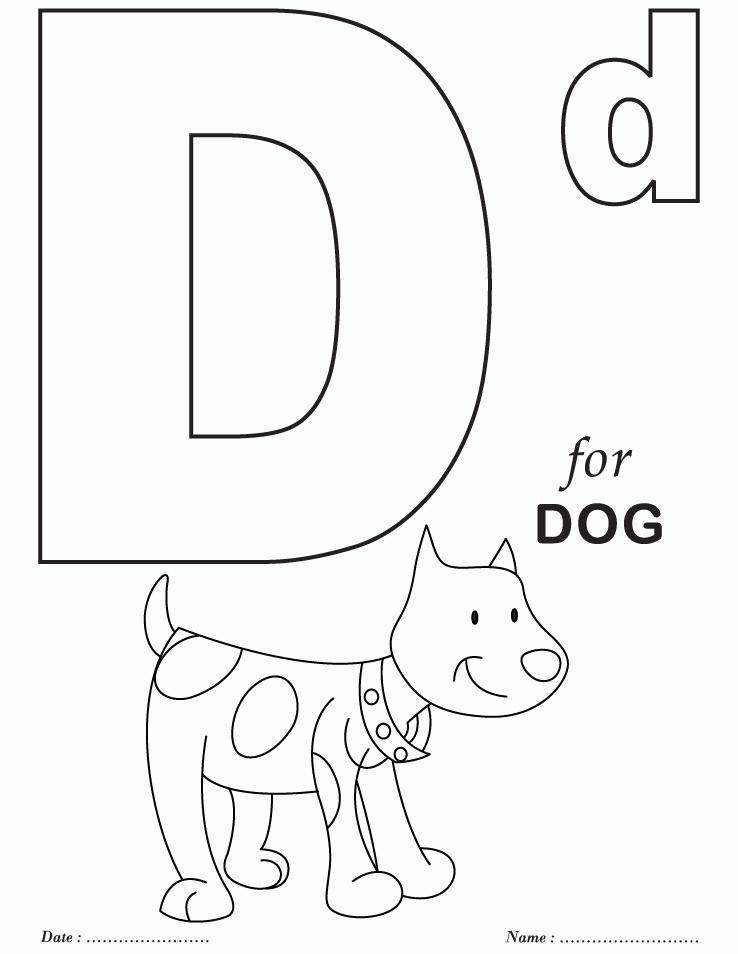 printable letter d coloring pages coloring home