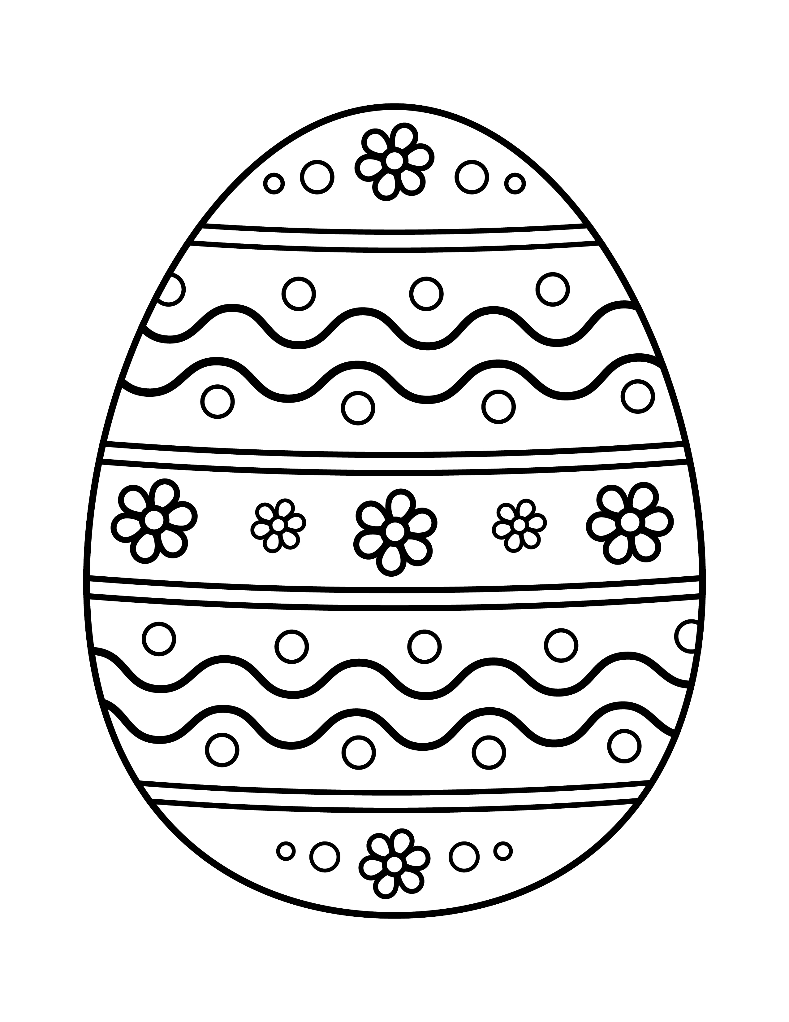 Ester Egg Coloring Pages Coloring Home