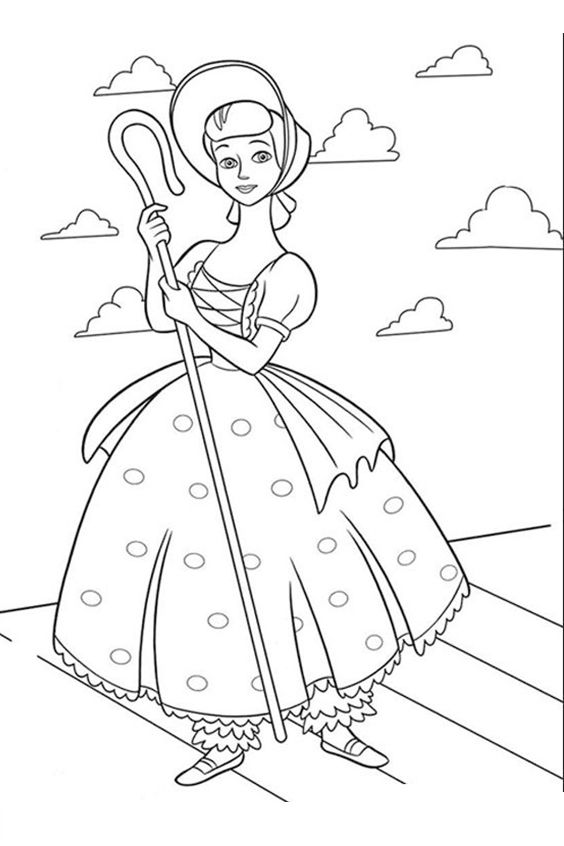 Coloring Village Little Girl | Toy story coloring pages, Disney coloring  pages, Coloring pictures