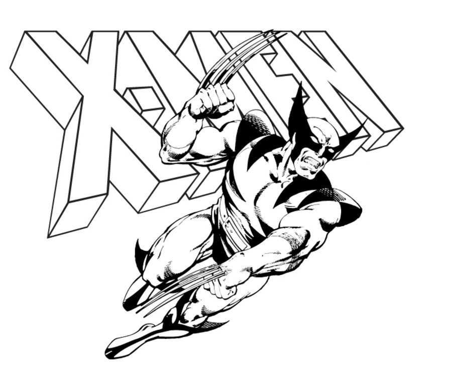 Coloring pages: Coloring pages: Wolverine, printable for kids & adults, free