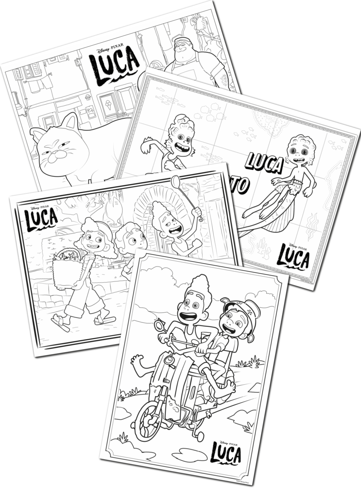 Luca Coloring Pages And Activities | Fun Money Mom