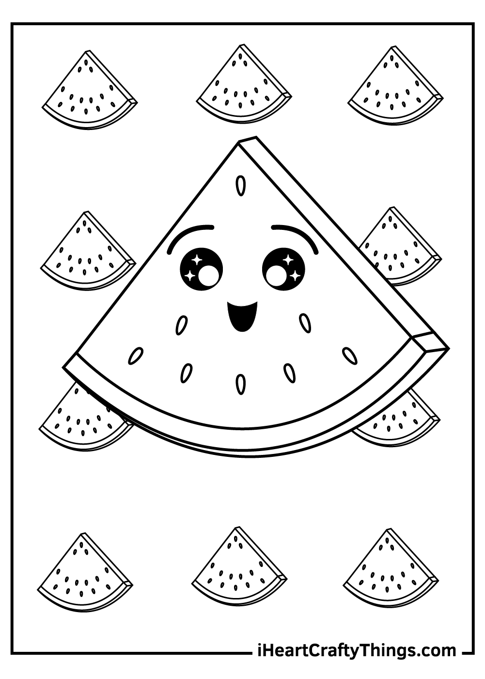 Watermelon Coloring Pages (Updated 2023)