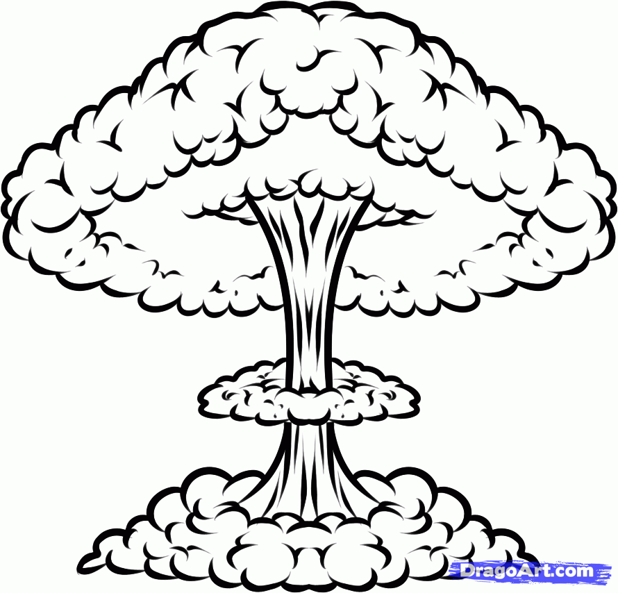 draw a nuclear explosion - Clip Art Library